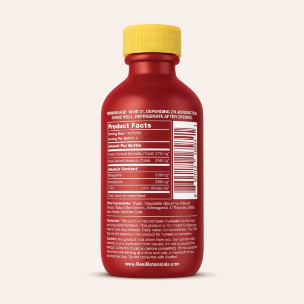 REAL Botanicals Kratom + Kava MAX Shot 625mg - Image 3
