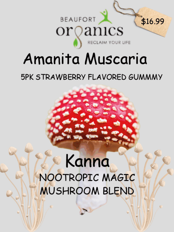 Amanita Muscaria  5,000mg  + 250mg Kanna 5pk