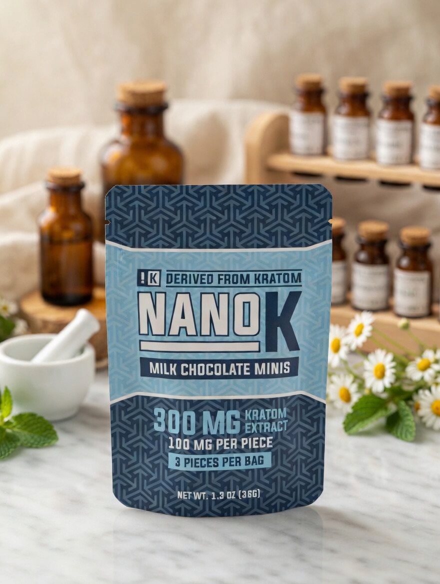 NanoK Milk Chocolate Kratom 300 mg.