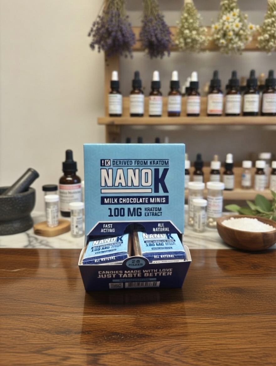 NanoK Milk Chocolate Kratom 100 mg.